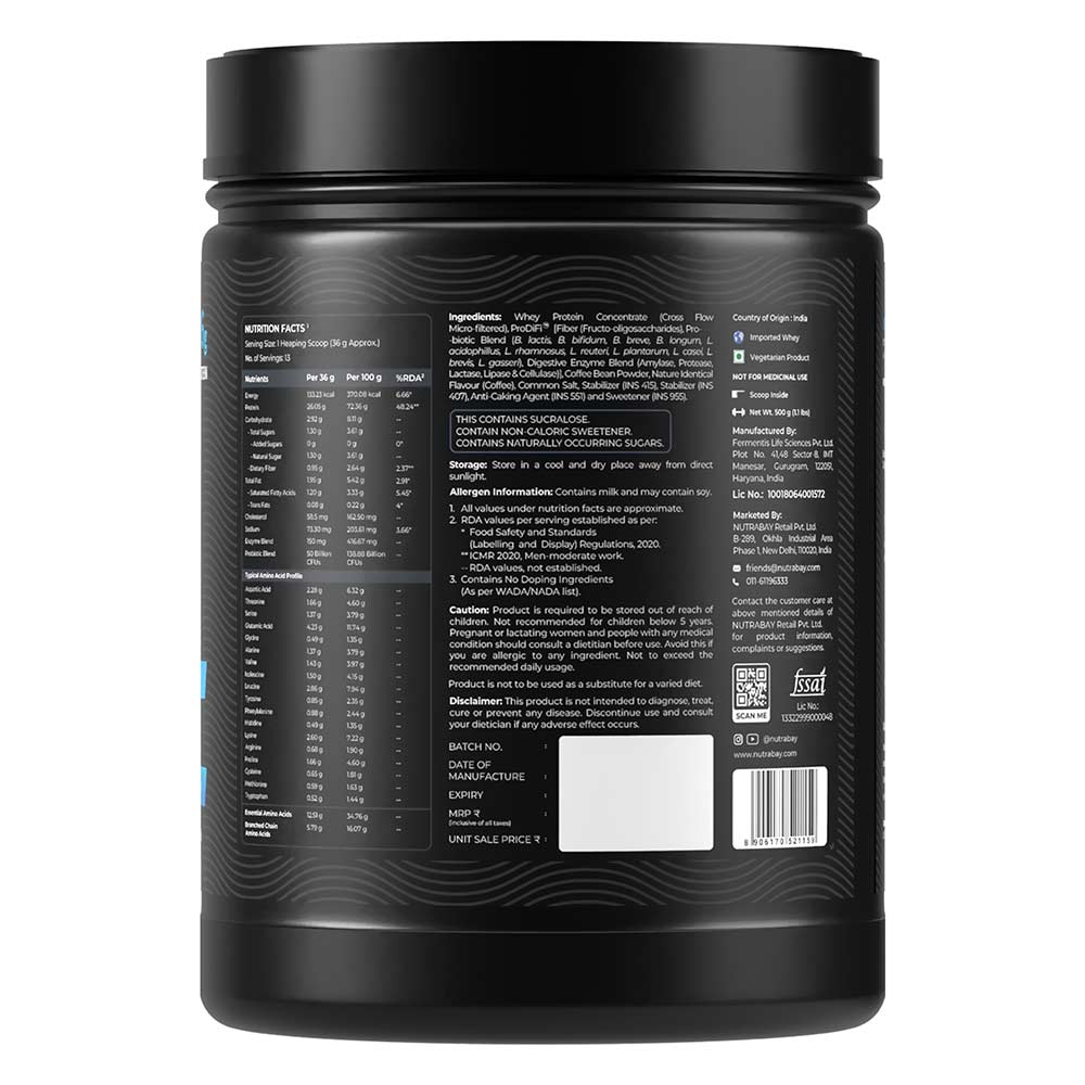 8 - Nutrabay BioAbsorb Whey Protein,  1.1 lb  Dalgona Coffee 
