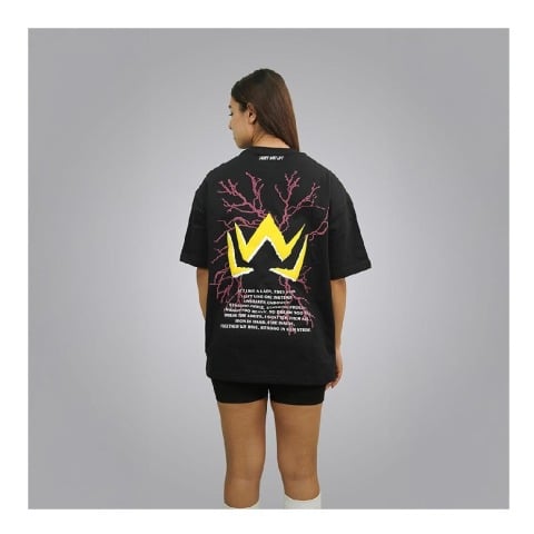 4 - MuscleBlaze LWL Oversized Tshirt,  X-small  Black 