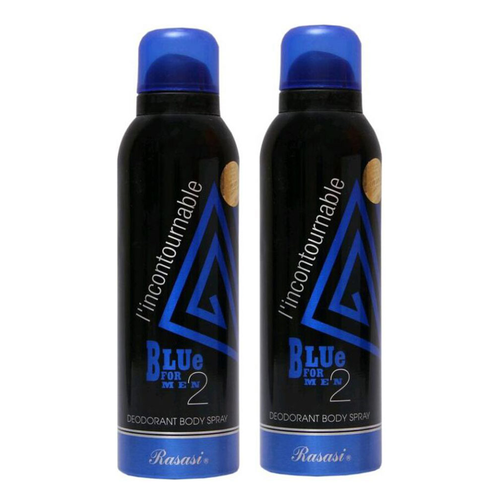 Rasasi Blue 2 Deo Pack of 2,  200 ml  for Men 