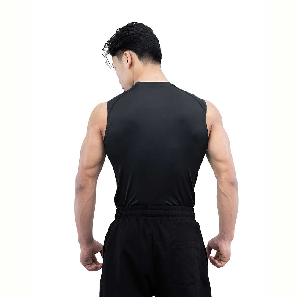 3 - Athflex Men's Sleeveless Ace Compression Tank,  Medium  Black 
