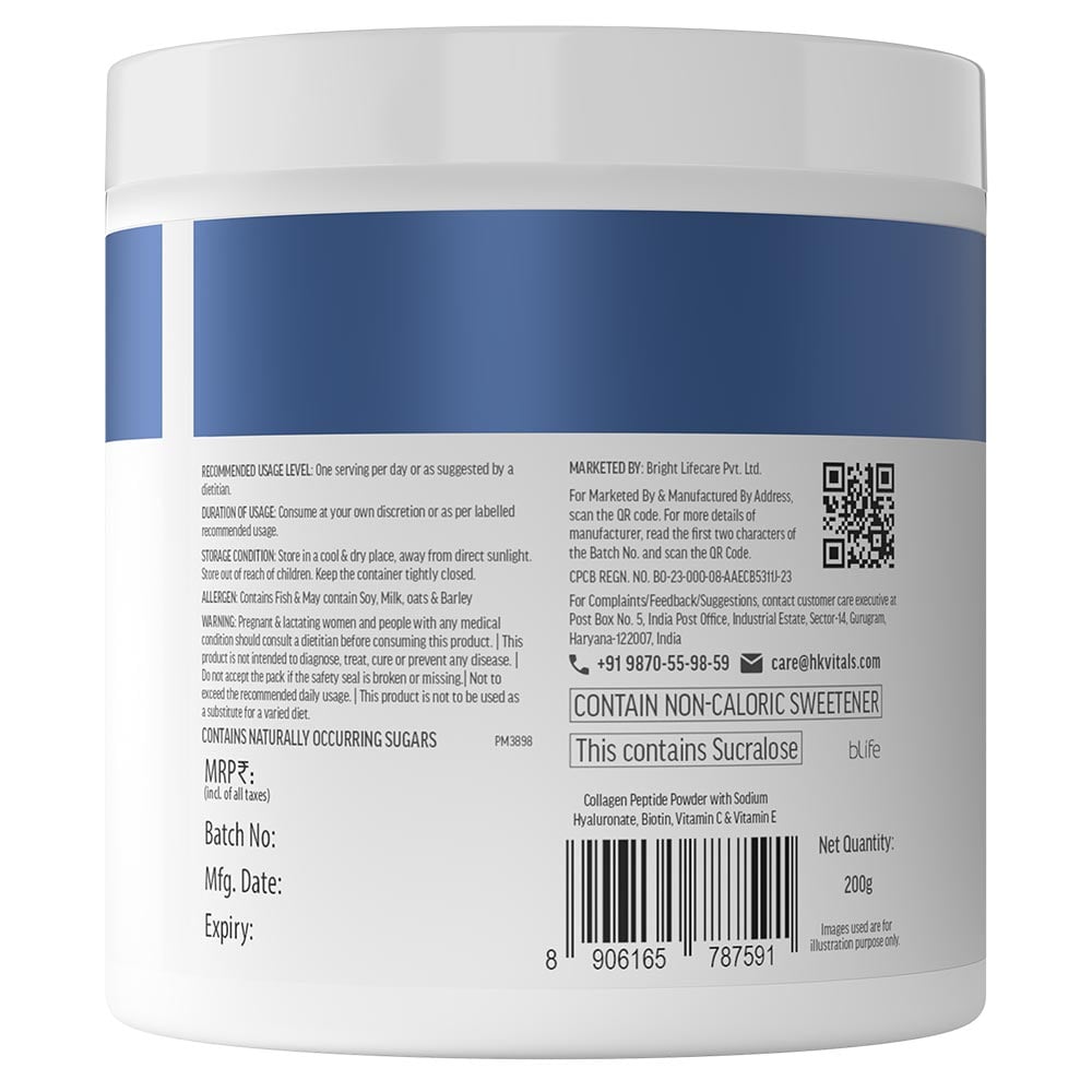 30 - HK Vitals Collagen for Men,  Marine Collagen  200 g  Orange