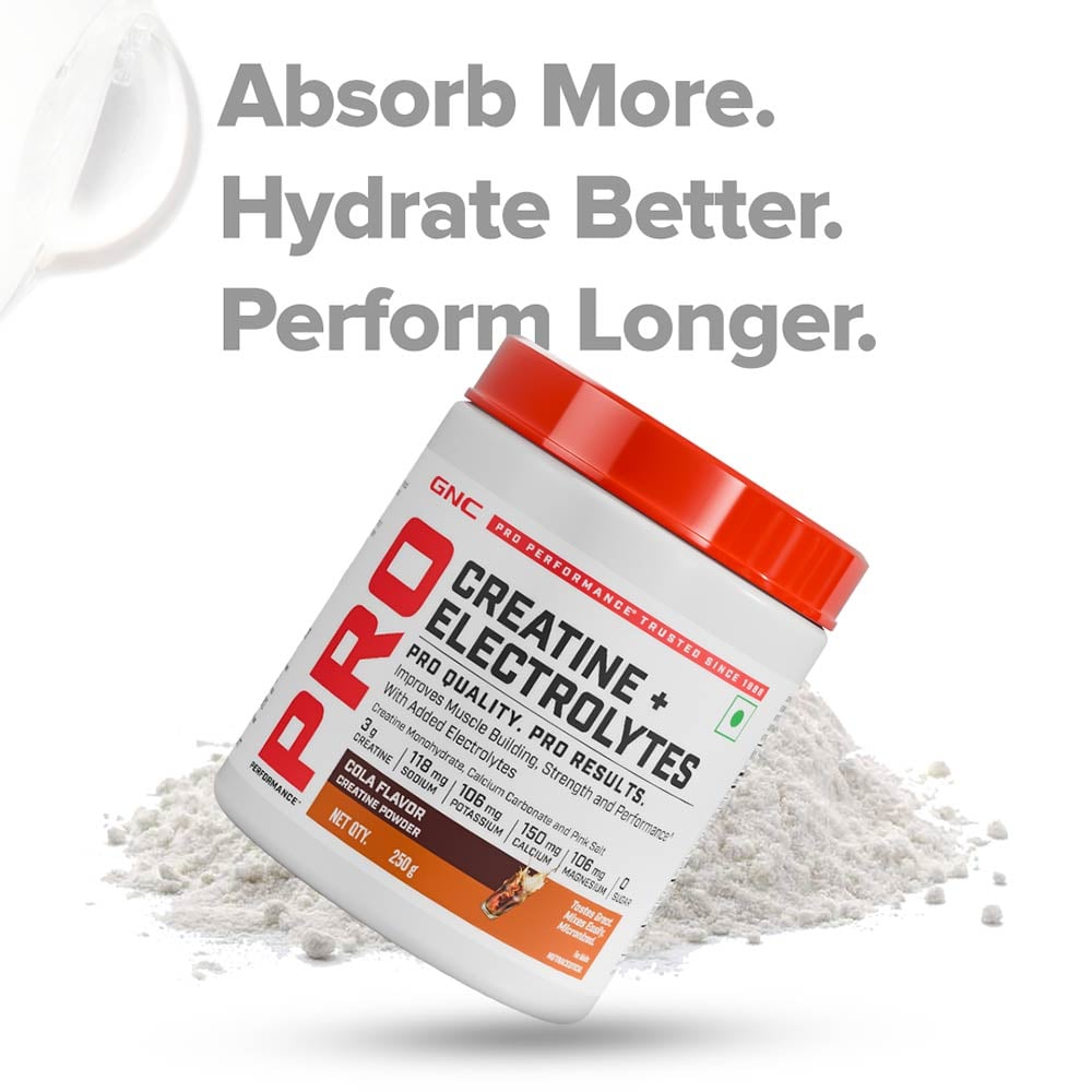 8 - GNC Pro Performance Creatine+ Electrolytes,  Cola  0.55 lb 