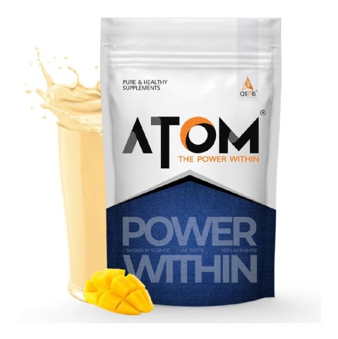 1 - AS-IT-IS Nutrition ATOM PWR Whey Protein,  2.2 lb  Mango 
