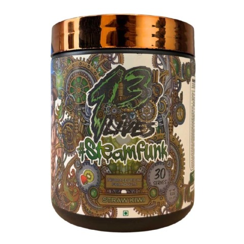1 - 13 Lives Steamfunk Pre-Workout,  0.66 lb  Strawberry Kiwi 