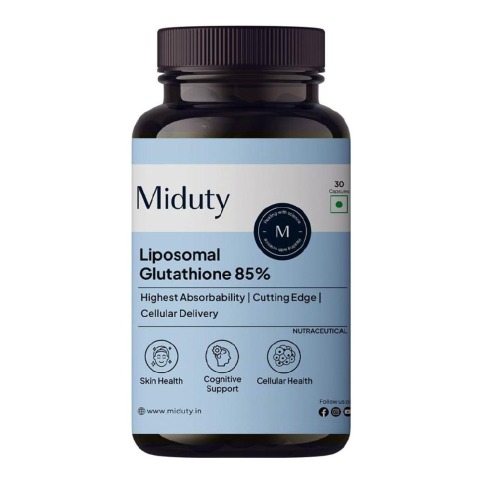 1 - Miduty Liposomal Glutathione 85%,  Unflavoured  30 capsules 