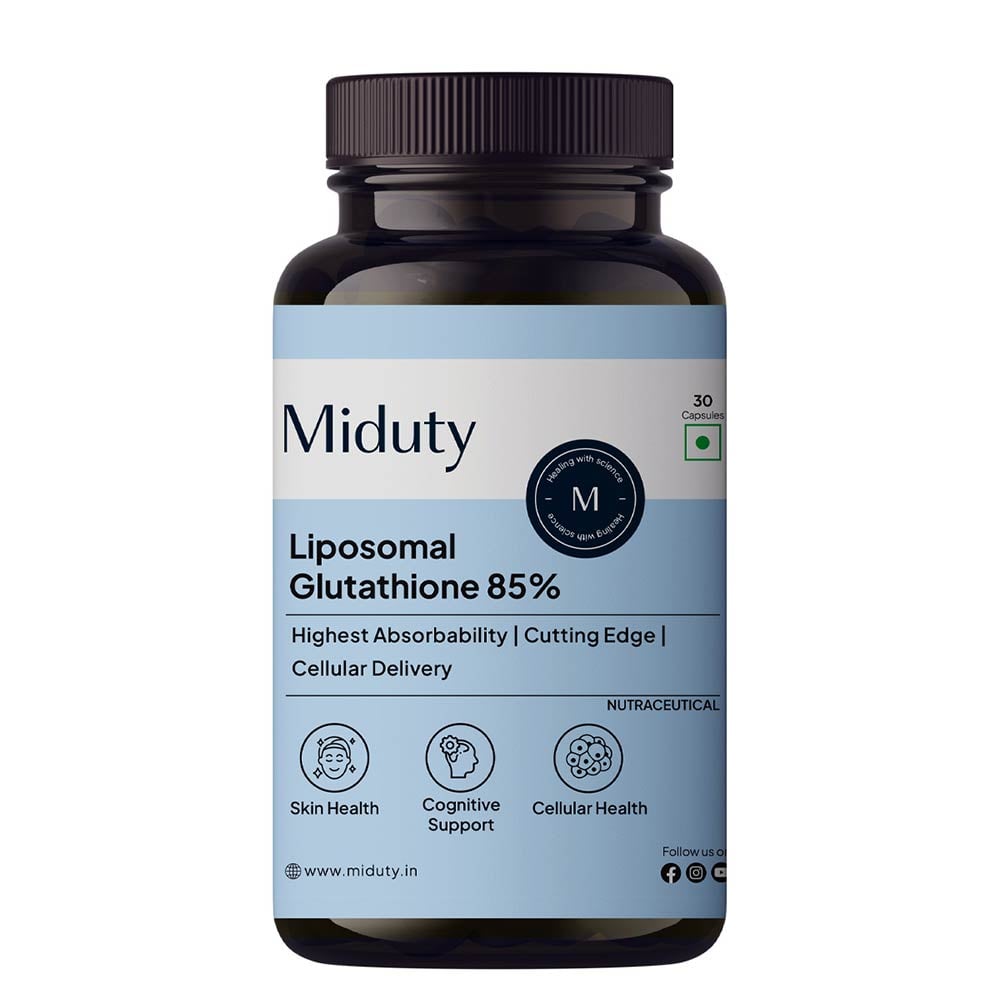 1 - Miduty Liposomal Glutathione 85%,  Unflavoured  30 capsules 