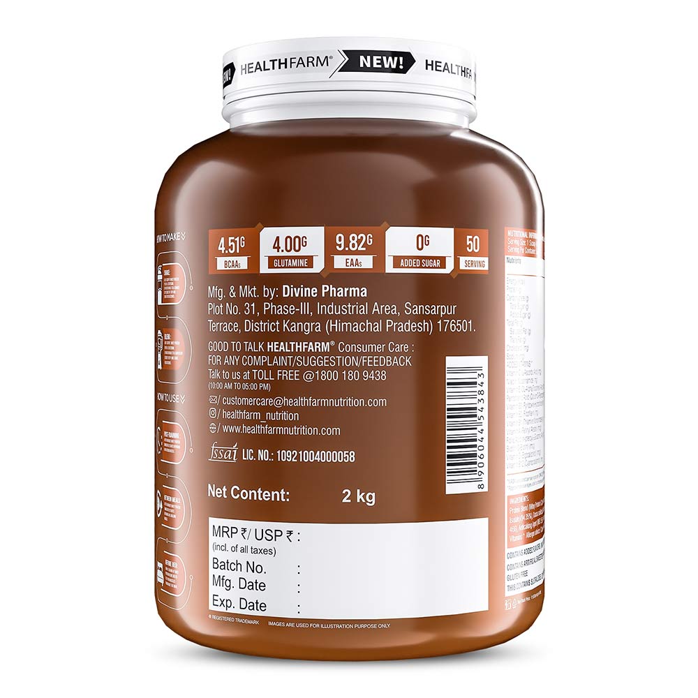 3 - Healthfarm MeFirst Whey Protein,  4.4 lb  Double Rich Chocolate 