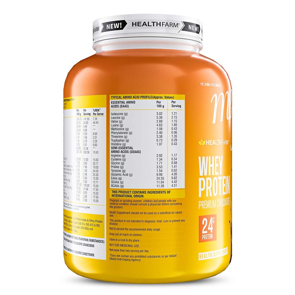 4 - Healthfarm MeFirst Whey Protein,  4.4 lb  Premium Chocolate 