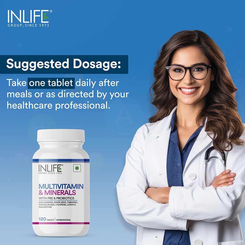 7 - INLIFE Multivitamin & Minerals,  120 tablet(s)  Unflavoured 