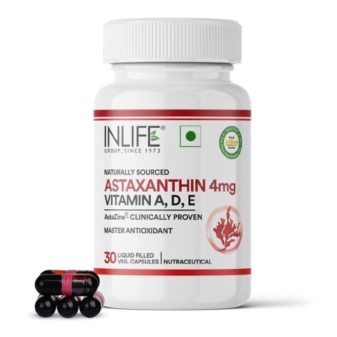2 - INLIFE Astaxanthin 4mg,  30 veggie capsule(s) 