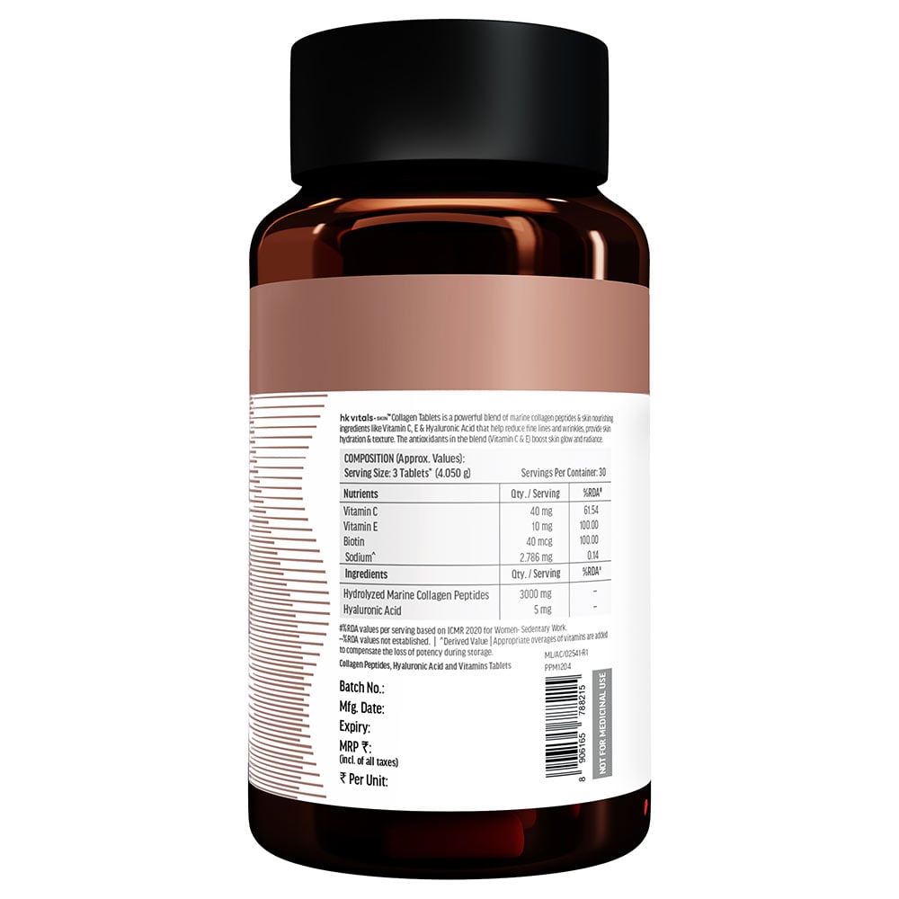 8 - HK Vitals Collagen,  Marine Collagen  90 tablets  Unflavoured