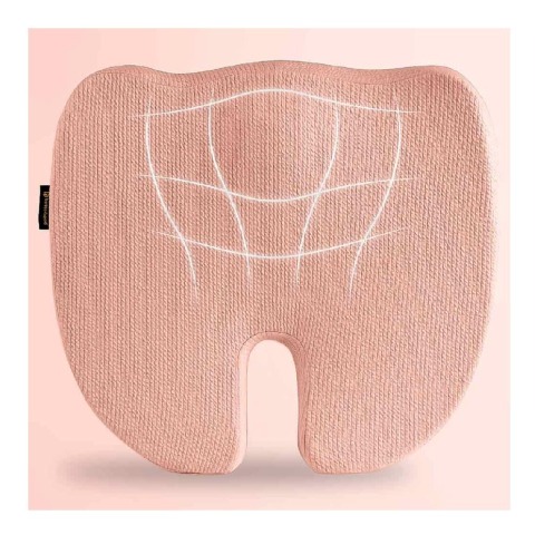 1 - betterhood Coccyx Seat Cushion,  Peach  for Chair 