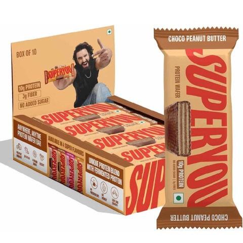 1 - Superyou Protein Wafer Bar,  10 bar(s)  Choco Peanut Butter 