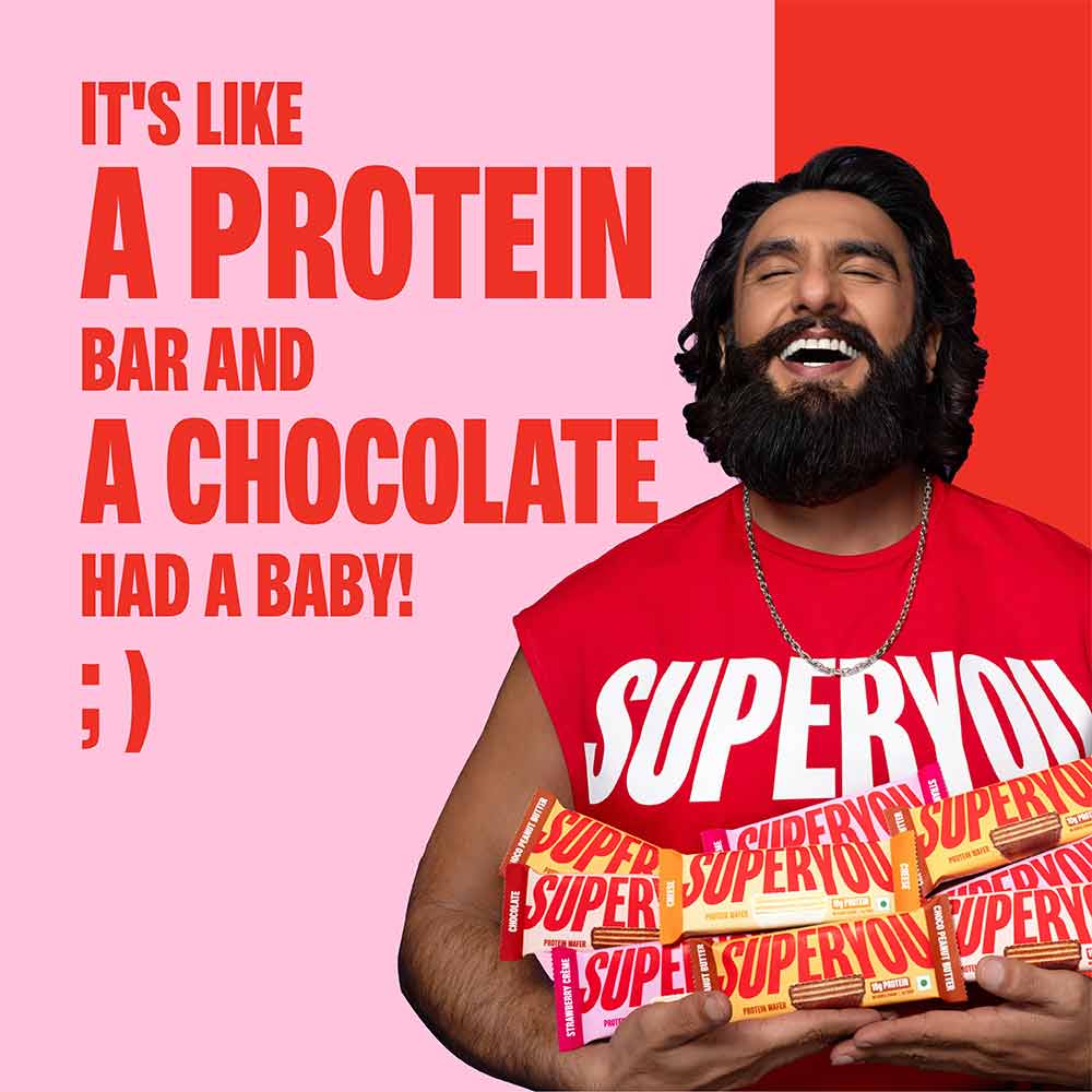 6 - Superyou Protein Wafer Bars Combo,  10 bar(s)  Strawberry Creme & Cheese 