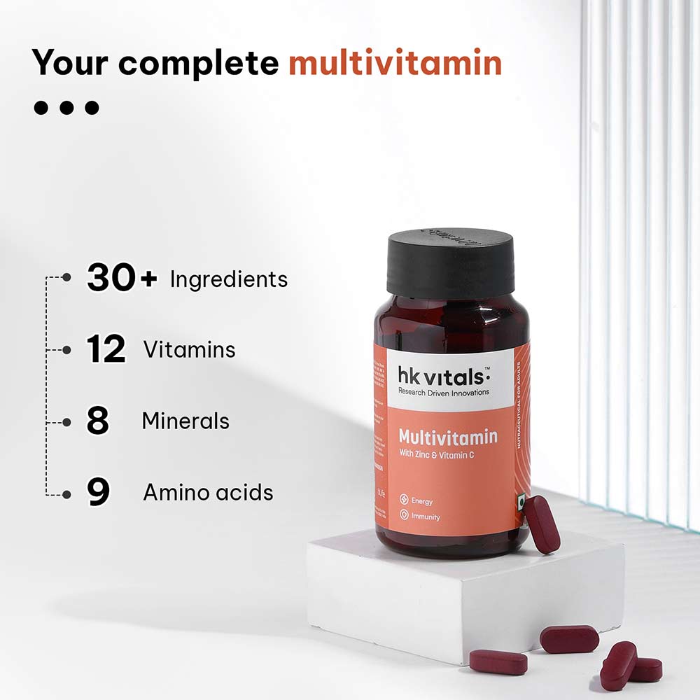 17 - HK Vitals Multivitamin with Zinc & Vitamin C, 30 tablet(s) Unflavoured