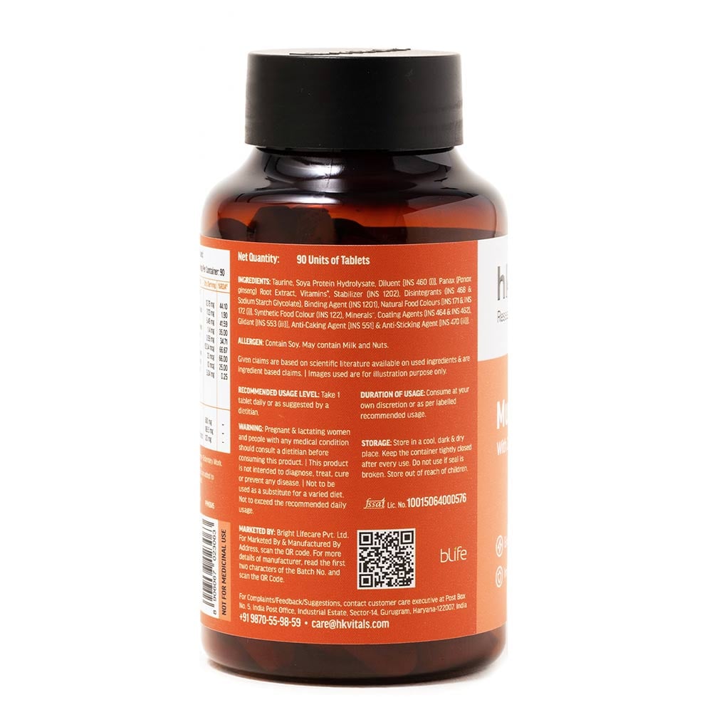 11 - HK Vitals Multivitamin with Zinc & Vitamin C,  90 tablet(s)  Unflavoured