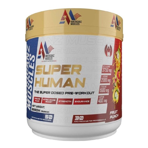 1 - Americanz Muscles Super Human,  0.66 lb  Fruit Punch 
