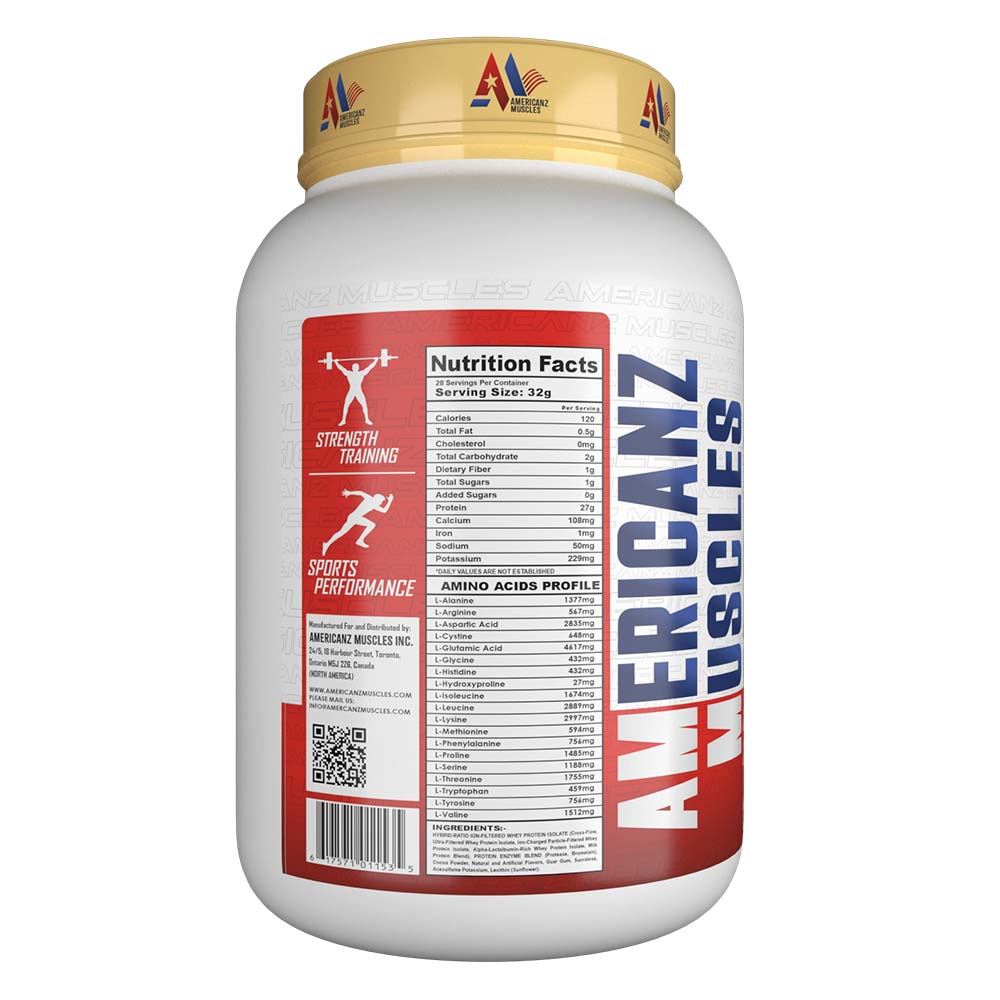 3 - Americanz Muscles Professional Iso Hydro,  2 lb  Caramel Popcorn 
