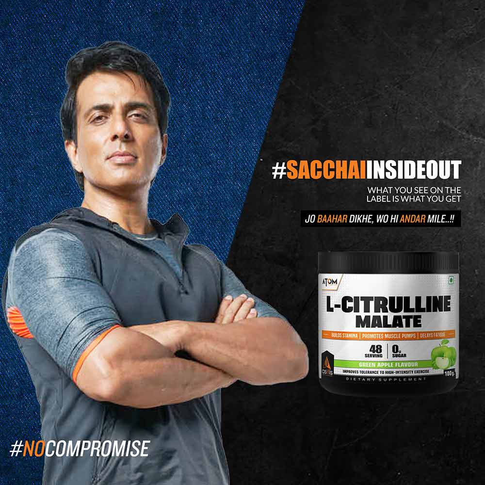 5 - AS-IT-IS Nutrition ATOM L-Citrulline Malate,  0.22 lb  Green Apple 