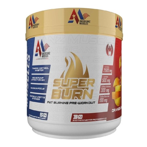 1 - Americanz Muscles Super Burn,  0.66 lb  Orange Lime 