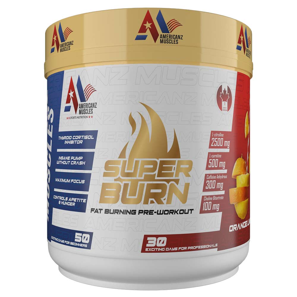 1 - Americanz Muscles Super Burn,  0.66 lb  Orange Lime 