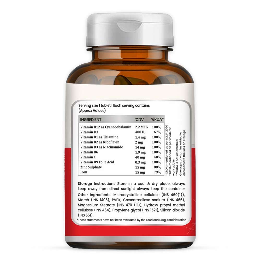 5 - Vaamveda Iron & Folic Acid,  Unflavoured  60 tablet(s) 