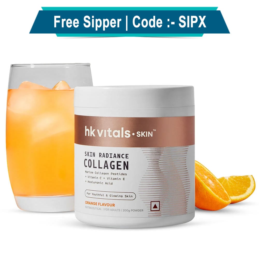 HealthKart HK Vitals Skin Radiance Collagen,  200 g  Orange 