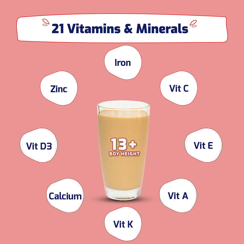 5 - Supermilk Height+ for Boy 13+ years,  400 g  Cafe Mocha  13+ Yrs  Boy  Height+ 