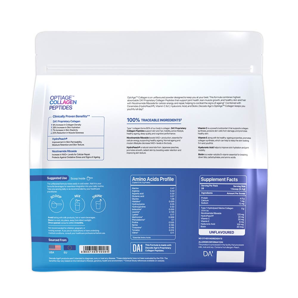 3 - Decode Age OptiAge Collagen Peptide,  150 g  Unflavoured 