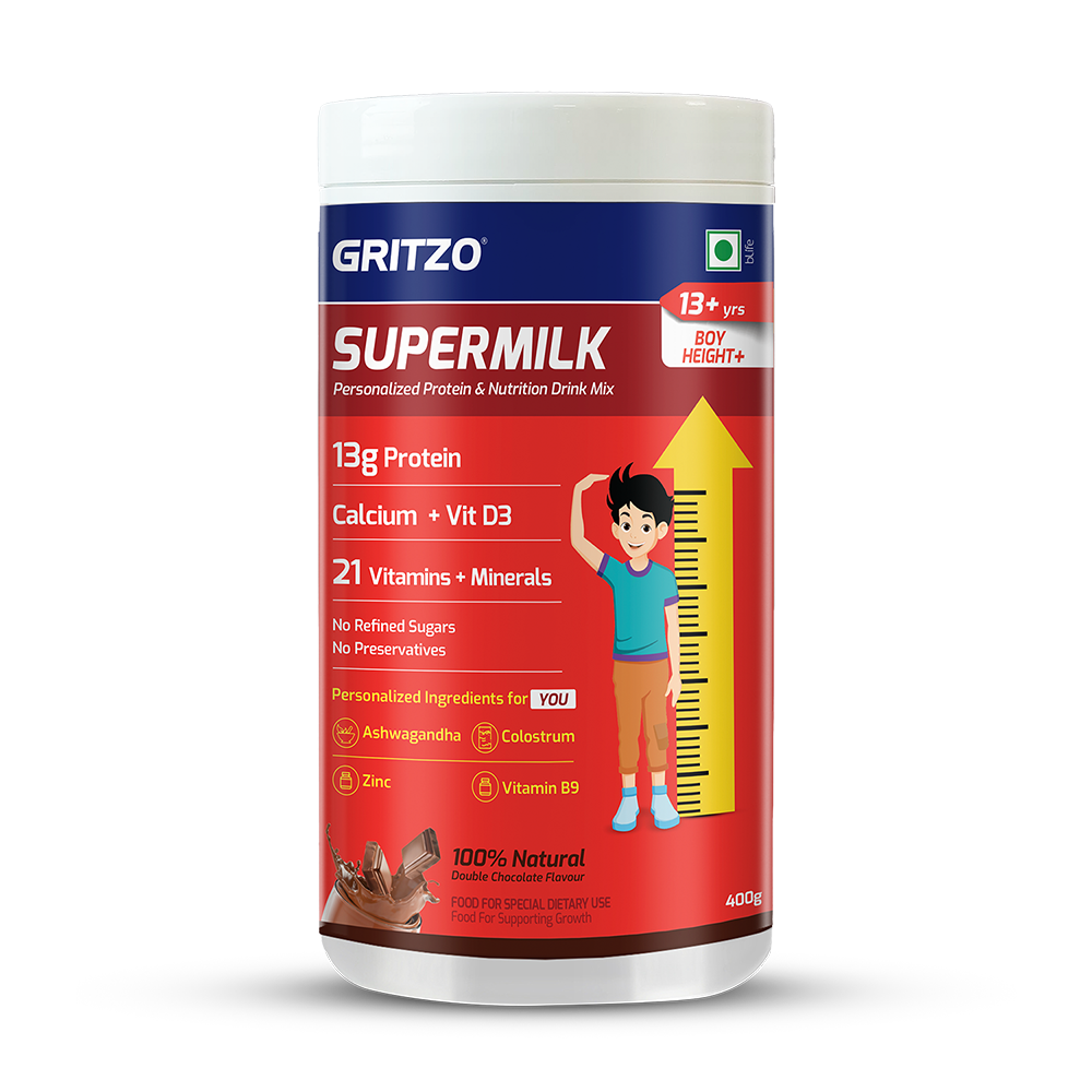 Supermilk Height+ for Boy 13+ years,  400 g  Double Chocolate  13+ Yrs  Boy  Height+ 