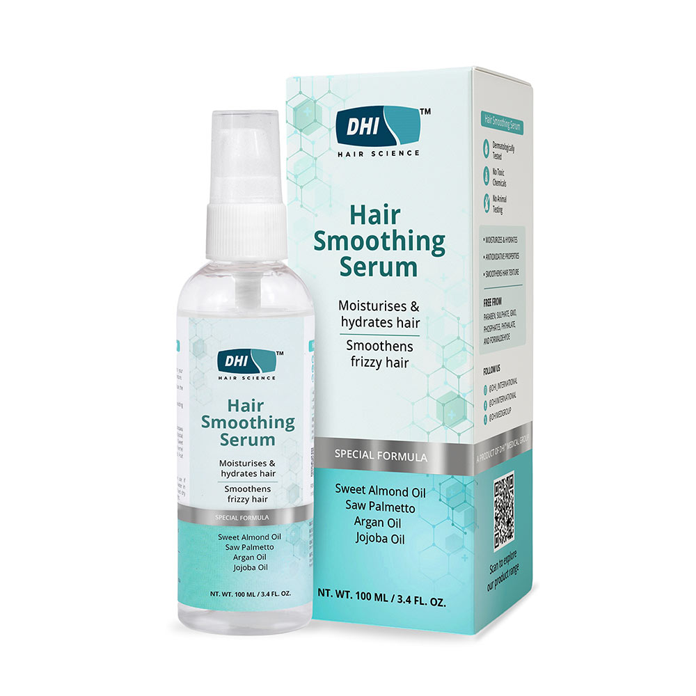 1 - DHI Hair Smoothing Serum,  100 ml  for Dry & Frizzy Hair 