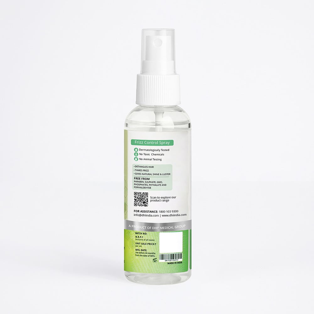 3 - DHI Frizz Control Spray,  100 ml  for Dry & Frizzy Hair 