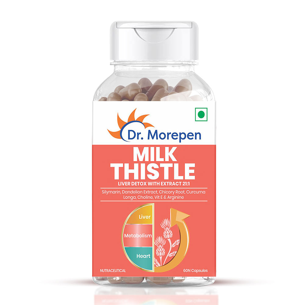 1 - Dr. Morepen Milk Thistle+,  60 capsules 