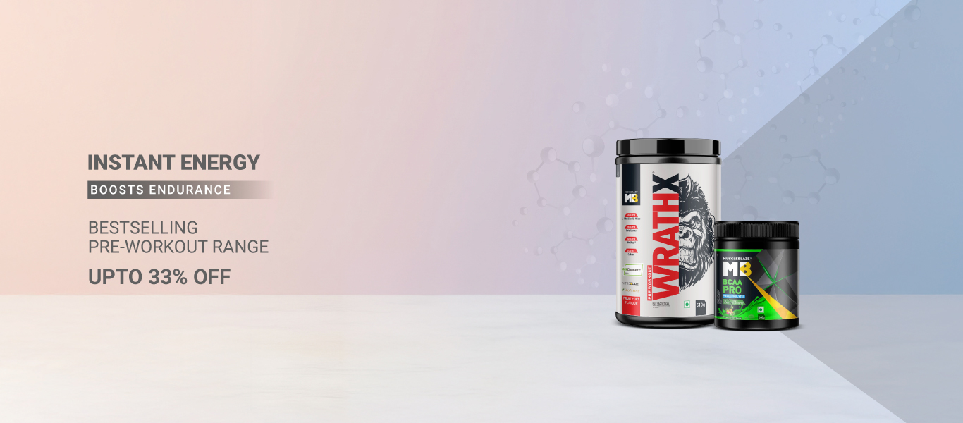 Pre Workout Range @ Upto 33% Off