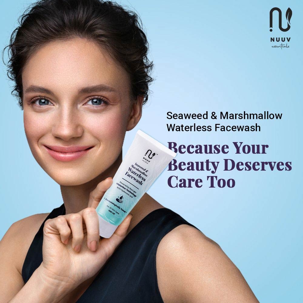 4 - Nuuv Essentials Seaweed & Marshmallow Waterless Face Wash,  100 ml  for All Skin Types 