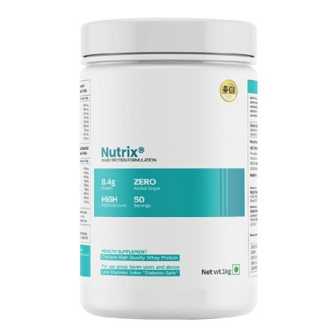 1 - Nutrix Whey Protein Powder,  2.2 lb  Unflavoured 