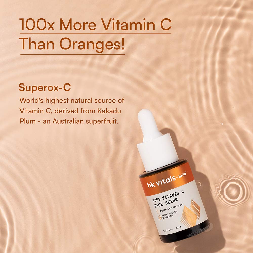 2 - HK Vitals 10% Vitamin C Face Serum, 30 ml for All Skin Types