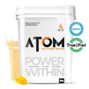 AS-IT-IS Nutrition ATOM Whey Protein with Enzymes- 8.8 lb Mango Fusion