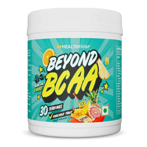 1 - Healthfarm Beyond BCAA,  0.79 lb  30 Servings  Knockout Fruit 