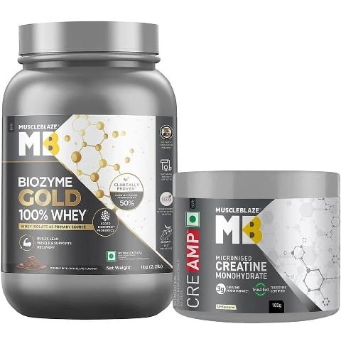 Biozyme Gold Whey 1 kg & Creatine 100g Combo