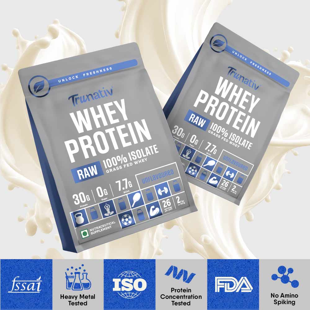 6 - TruNativ Raw Whey Protein Isolate,  2 lb  Unflavoured 