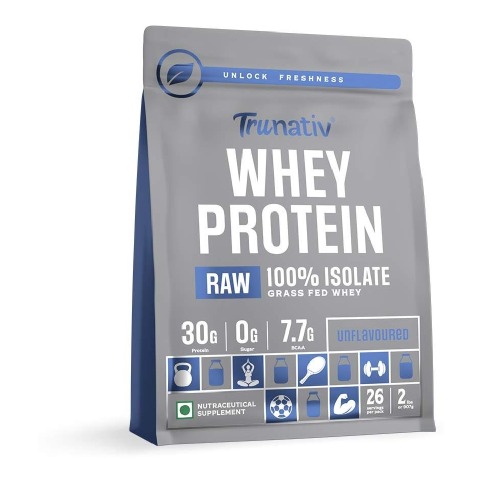 1 - TruNativ Raw Whey Protein Isolate,  2 lb  Unflavoured 