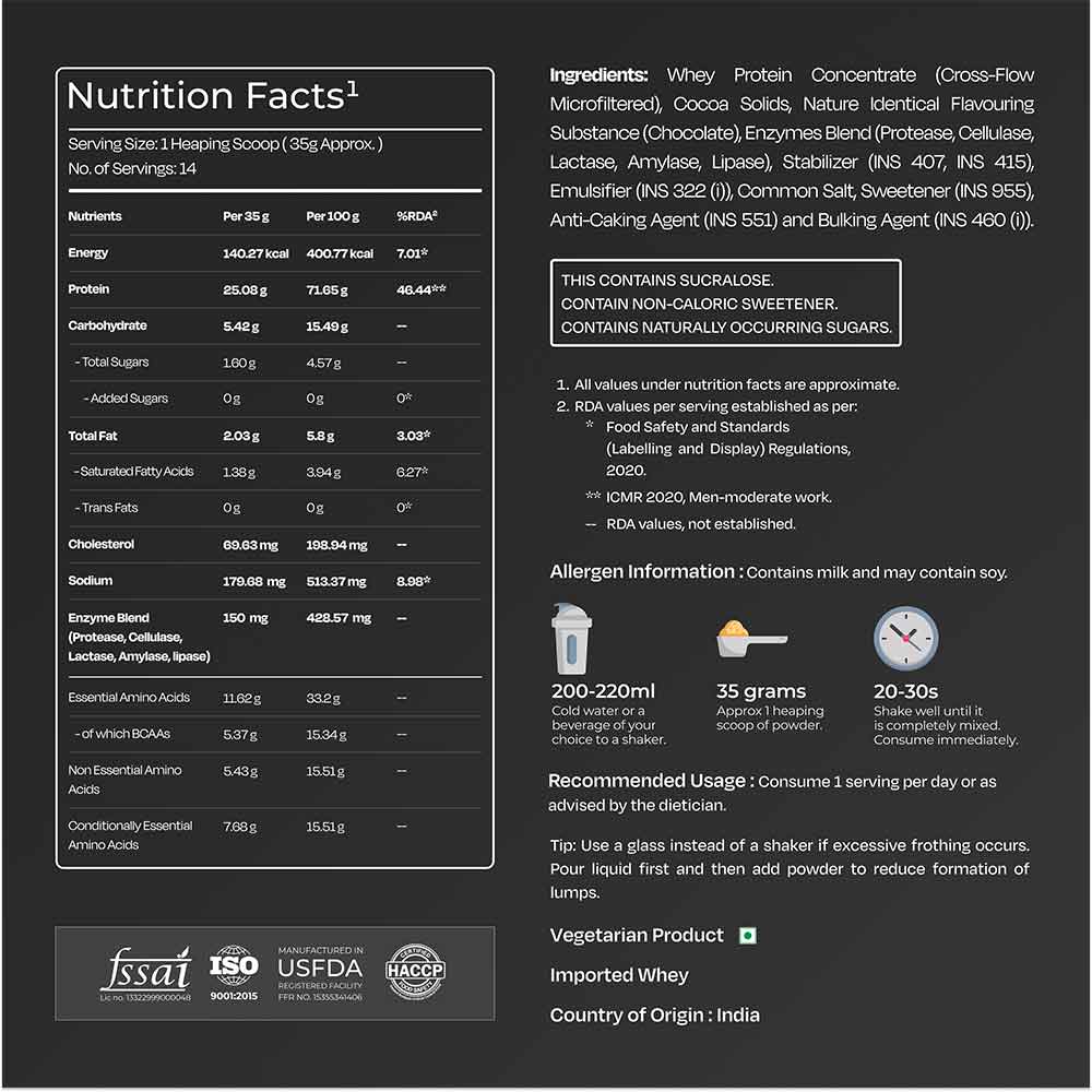 7 - Nutrabay Gold Concentrate Whey Protein,  1.1 lb  Rich Chocolate Creme 