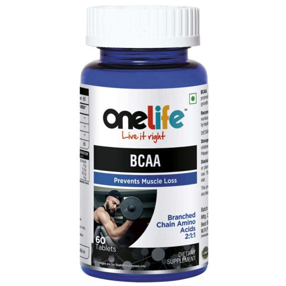 OneLife BCAA,  60 tablet(s)  Unflavoured 
