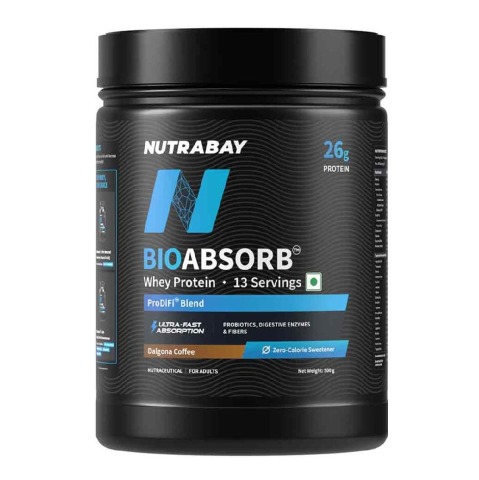 1 - Nutrabay BioAbsorb Whey Protein,  1.1 lb  Dalgona Coffee 