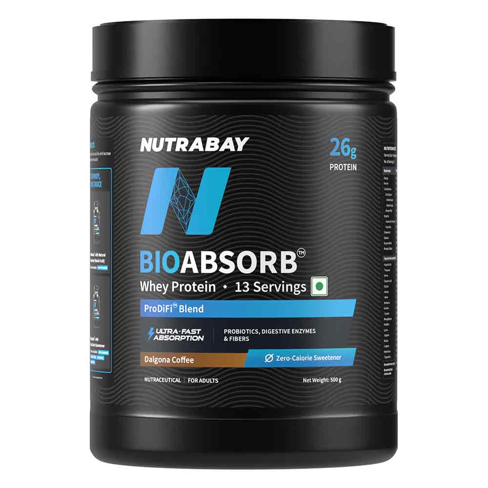 1 - Nutrabay BioAbsorb Whey Protein,  1.1 lb  Dalgona Coffee 