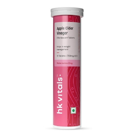 1 - HealthKart HK Vitals ACV 750 mg Effervescent,  15 tablet(s)  Watermelon 