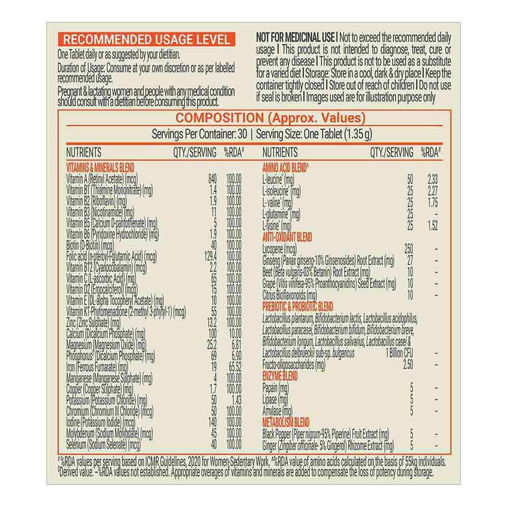 Fuel One Whey Max 1kg Rich Chocolate & Creatine Monohydrate 100g & Daily Multivitamin 30 Tabs Combo