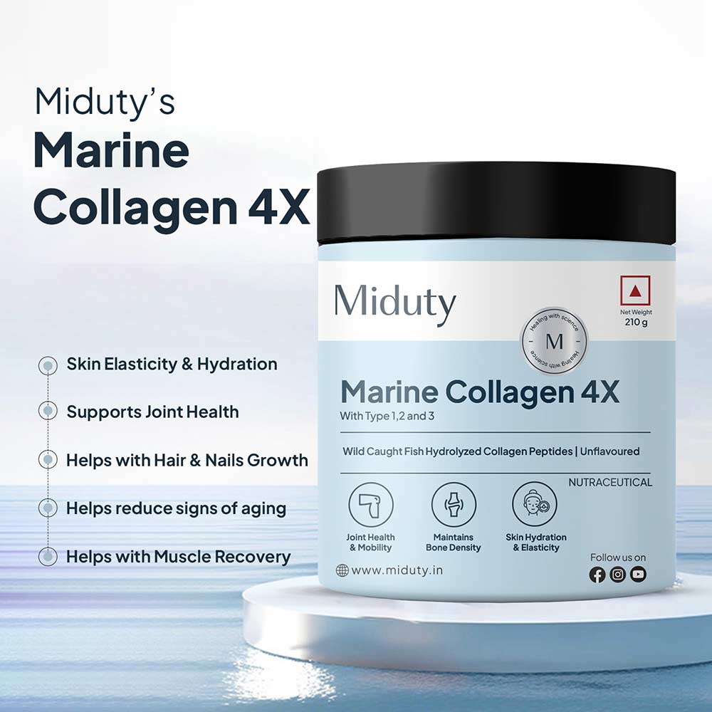 8 - Miduty Marine Collagen 4X,  210 g  Unflavoured 