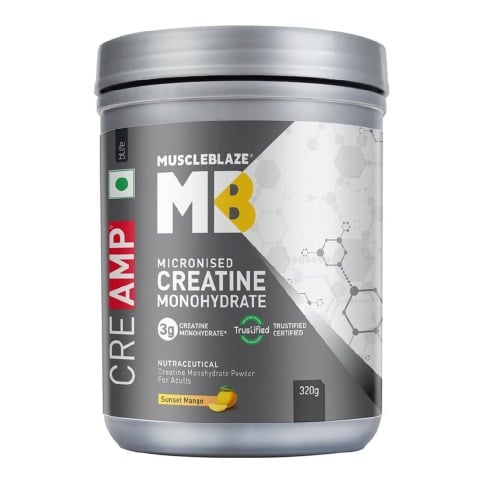 1 - MuscleBlaze Creatine Monohydrate CreAMP,  Sunset Mango  0.61 lb 